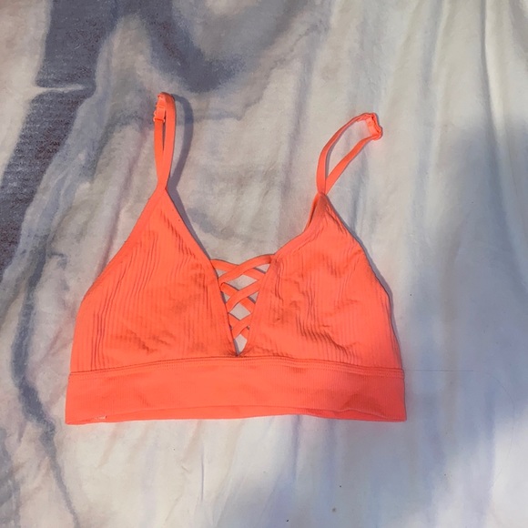 PINK bralette neon orange 🦶 - Picture 1 of 3
